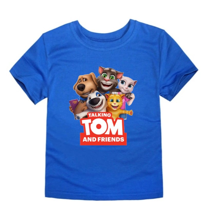 Talking Tom and Friends T-shirt for kids #2 | Lazada PH