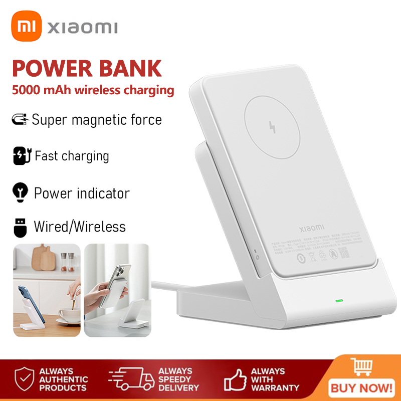 Xiaomi Magnetic Power Bank Powerbank Wireless Battery 5000mAh