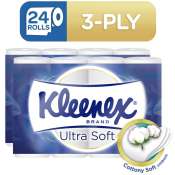 Kleenex Ultra Soft Bathroom Tissue - 12 Rolls x 2