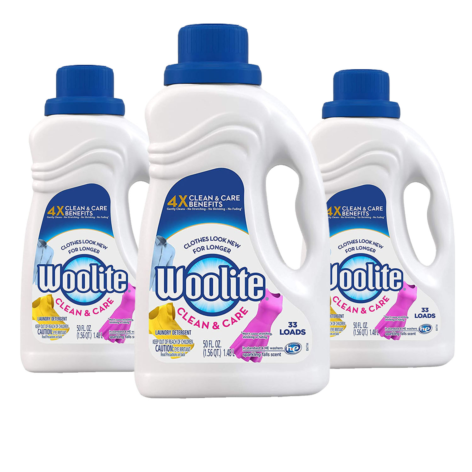 Woolite Gentle Cycle Liquid Laundry Detergent 3 Pack (1.48L per pack