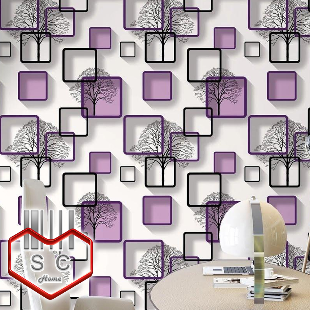 purple wallpaper pattern for room