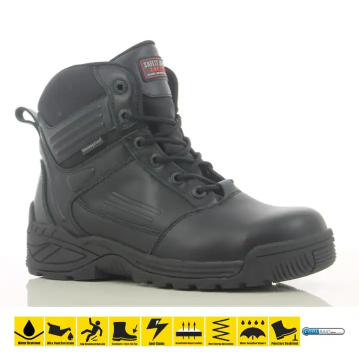 steel toe cap police boots