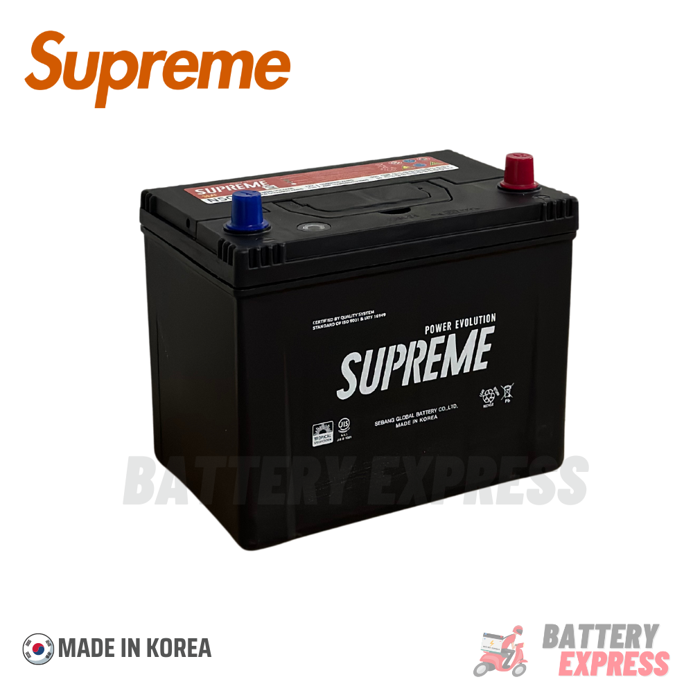 Supreme 2SM / N50L Battery (Made in Korea) Premium Maintenance Free Car ...