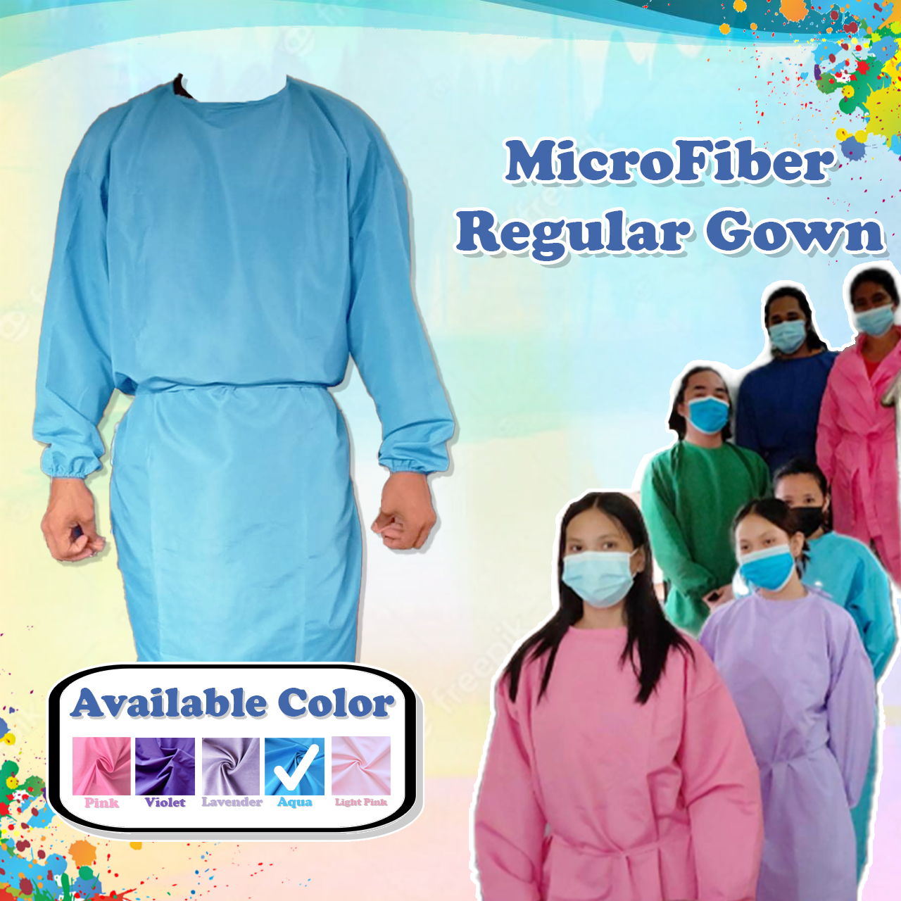 PPE Microfiber Isolation Gown Cash on Delivery PPE Supplier PPE for Men