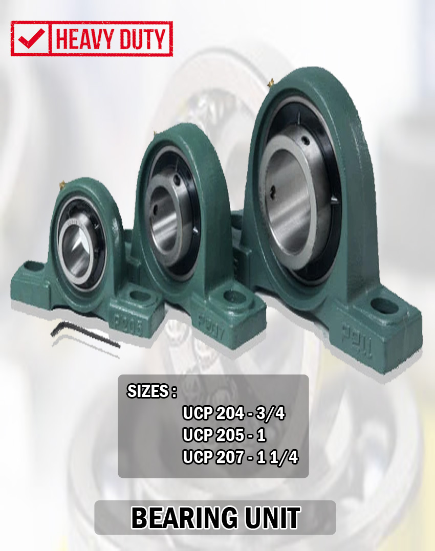 BEARING UNITS FOR SHAFTING PILLOW BLOCK(SOLD PER PIECE)sizes 3/4"/1"/1
