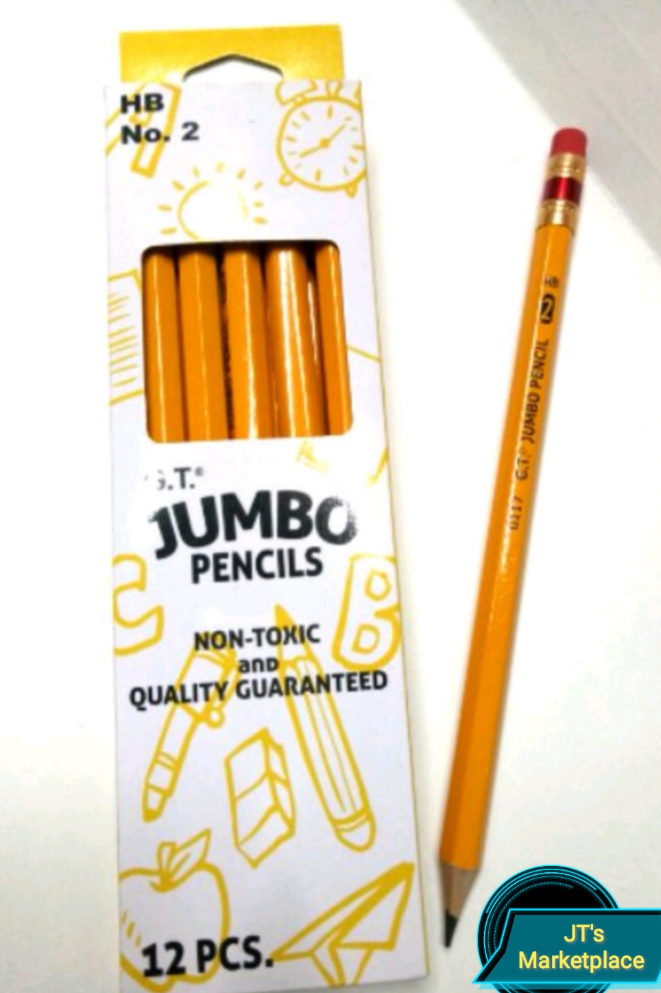 HB No. 2 Jumbo Giant Pencil (12s) Lazada PH