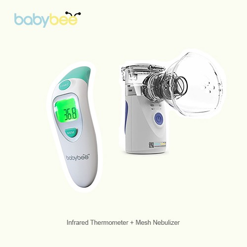 Babybee Portable Nebulizer & Infrared Thermometer Bundle Lazada PH