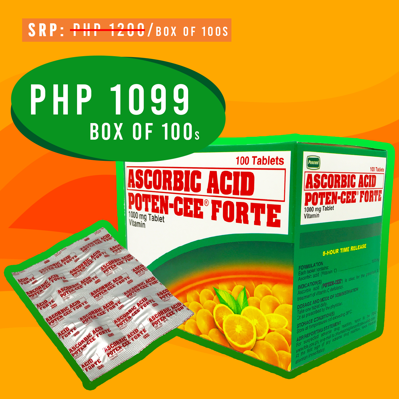 PotenCee Forte 1000mg (Box of 100s) Lazada PH