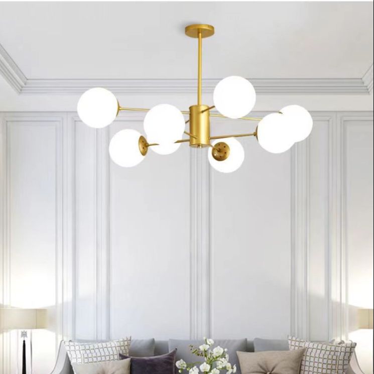 【Free three color bulb】 Nordic modern light brief creative Chandelier
