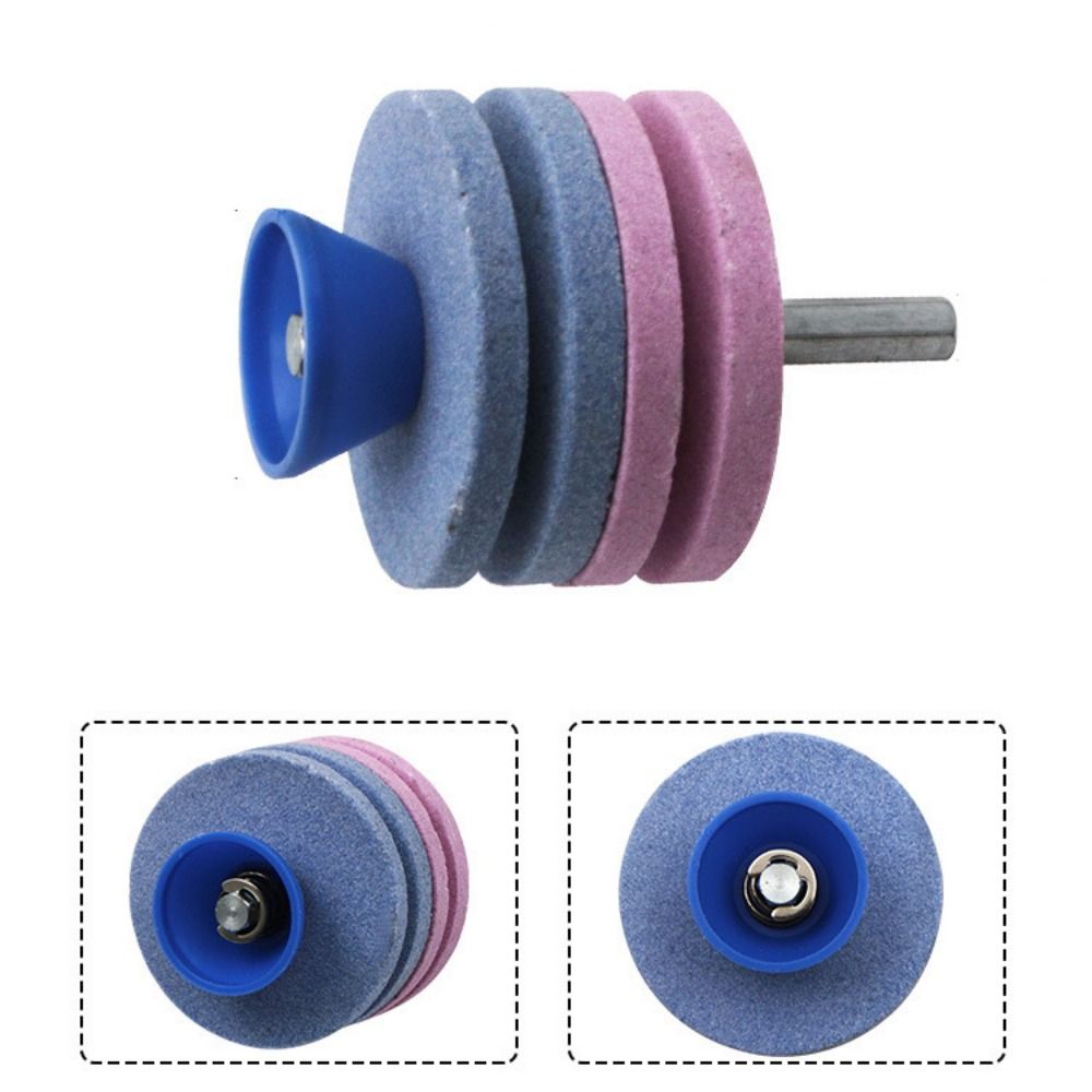 LANZINI Whetstone Sander Drill Sharpening Drill Grinding Stone Grinding Garden Grinding Tool Lawn Mower Sharpener Grinding Cuts Sharpener Sharpener Stone