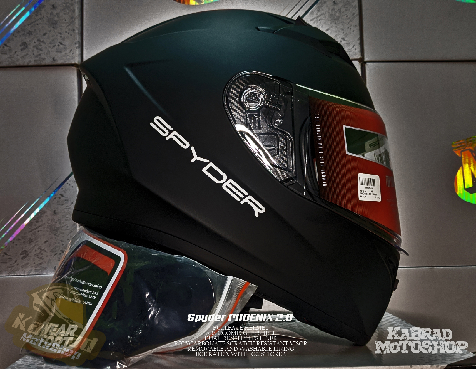 spyder helmet phoenix 2.0 visor