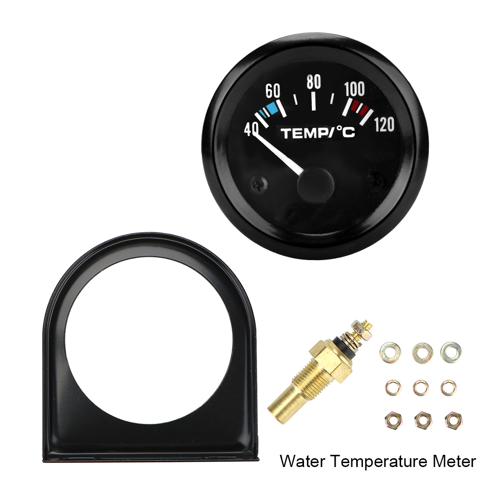 12V Car Gauge 2" 52mm Automobile Vehicle Meter Water Temperature Meter