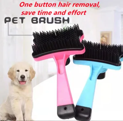 Hodeso Hair Removal Comb For Dog Cat Fur Brush For Pets Grooming Hair Fur Shedding Hair Comb Brush For Dog Pet