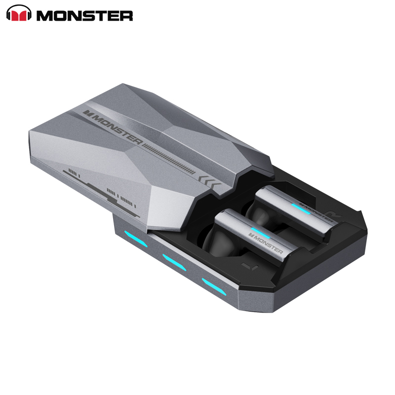 Monster XKT11 Cool Earphone Bluetooth BT 5.2Ture Wireless Earbuds Low Latency Noise Reduction Headphones Gaming Headset With Mic