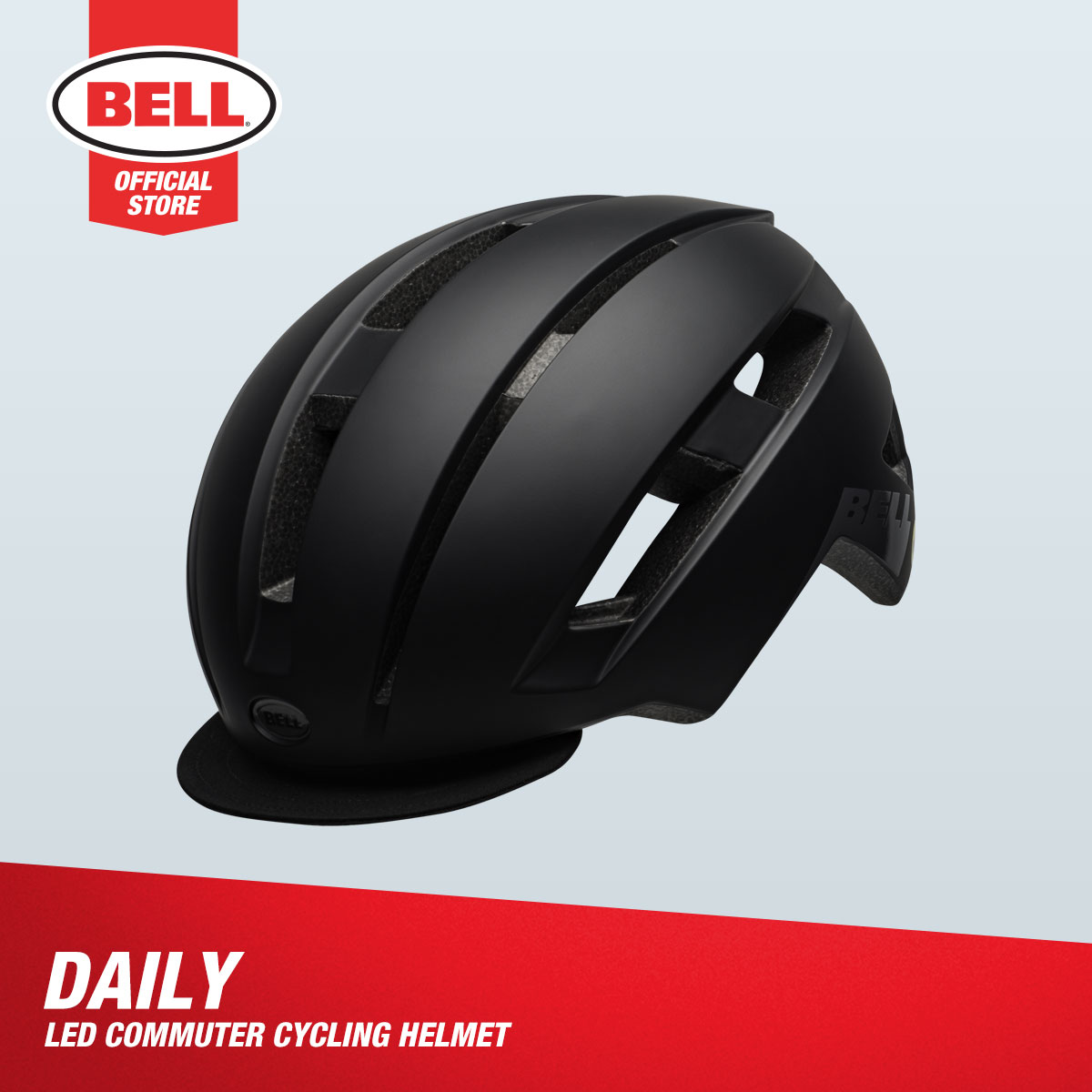 bell commuter helmets Daily LED MIPS Bike Helmet, Black, Small/Medium : Sports & Outdoors Light up your commute Commuting by bike can be exhilarating yet challenging Bell Daily LED MIPS Helmet