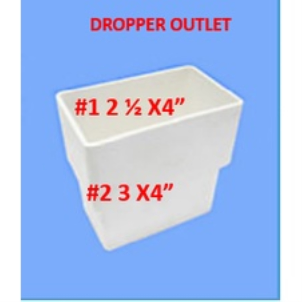 Atlanta Duracon gutter downspout and fittings 2.5x4 and 3x4 sold per