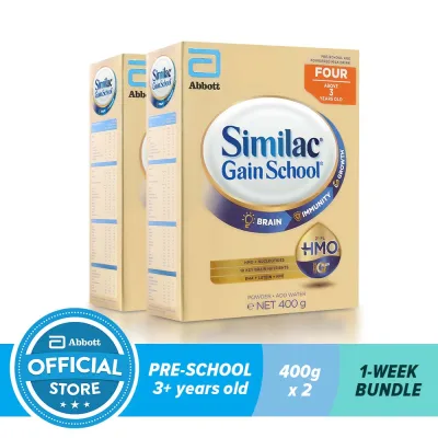 Similac Gainschool HMO 400G For Kids Above 3 Years Old Bundle of 2