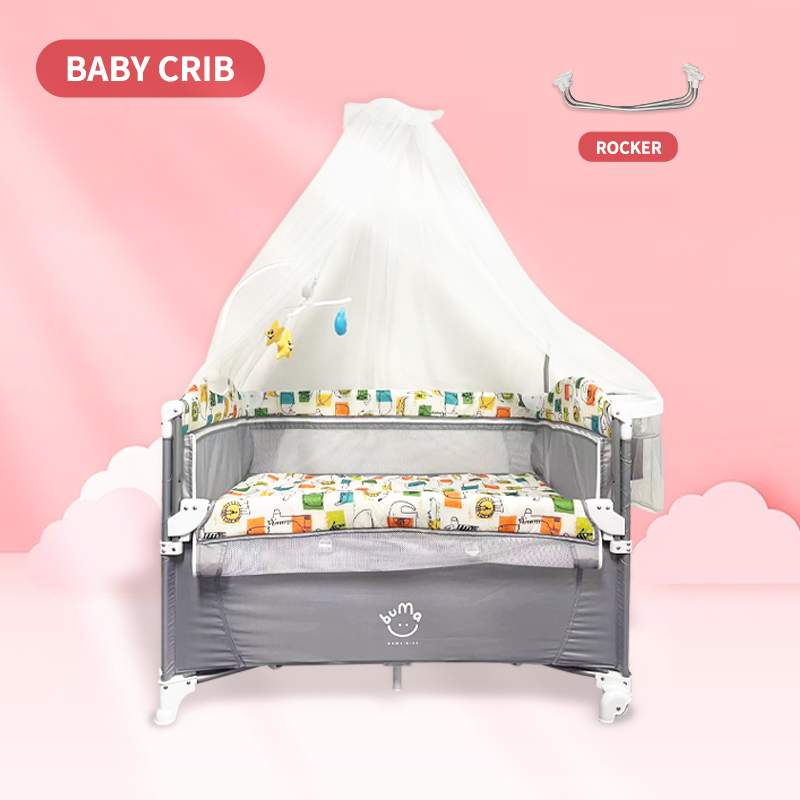 Baby crib cheap with rocker