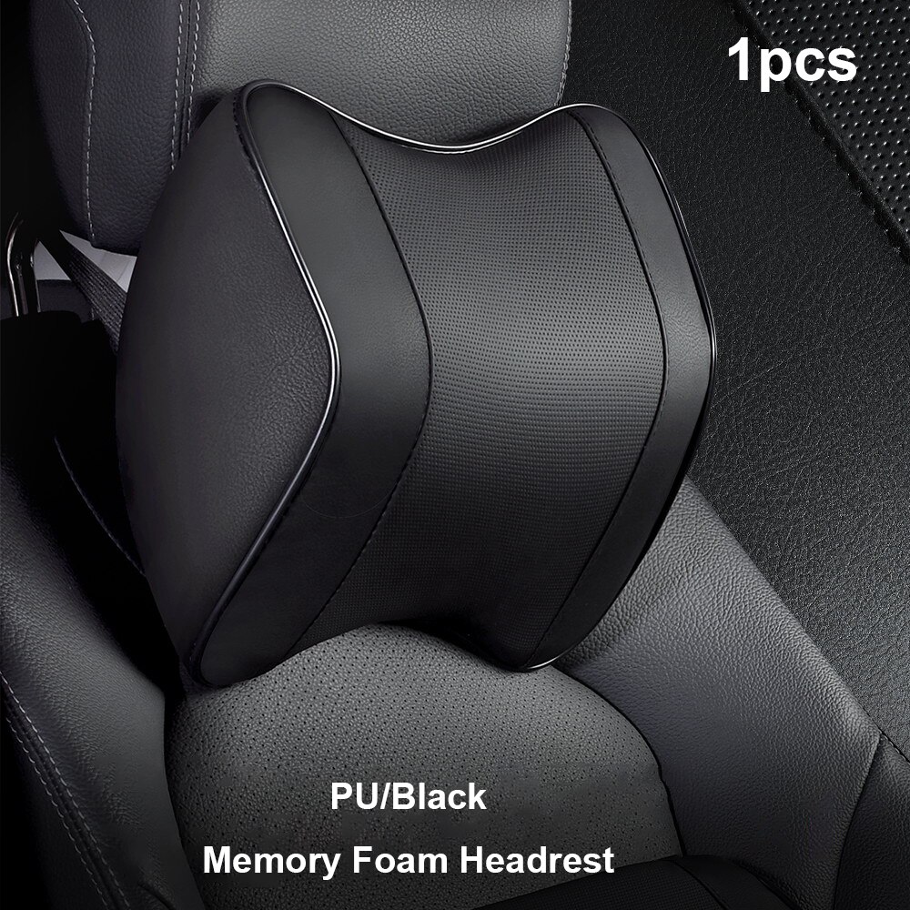 Car Headrest Pillow Luxury Diamond Pattern Car Headrest Neck