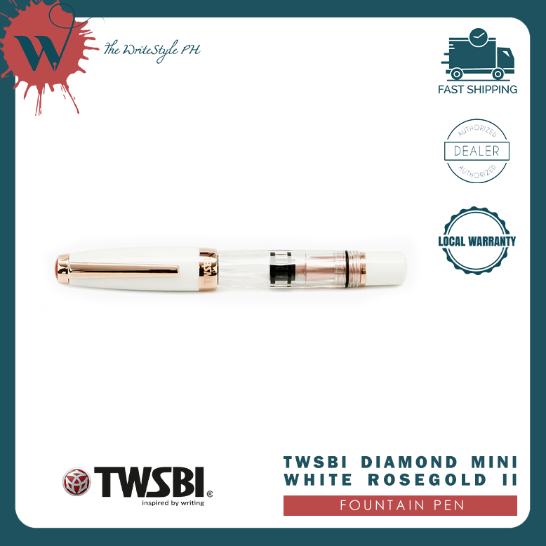 TWSBI Diamond Mini White Rose Gold II Fountain Pen