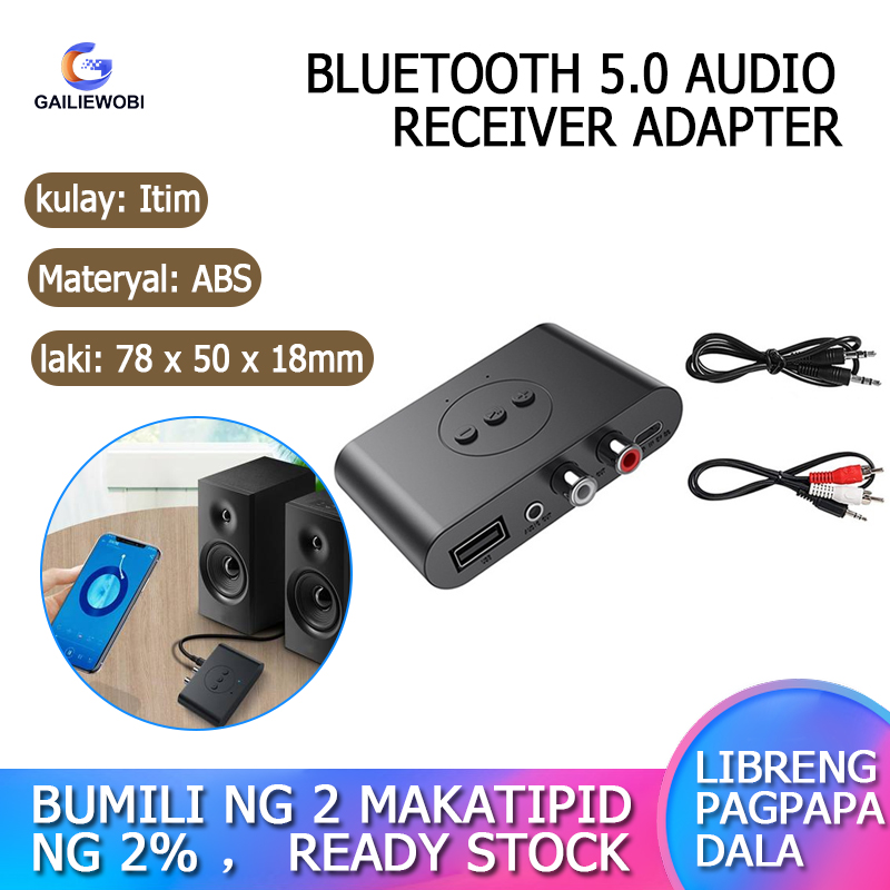 Bluetooth Transmitter and Receiver,RollingStone 2-in-1 Wireless 3.5mm Audio Adapter for Headphones Speakers TV Home Sound System 