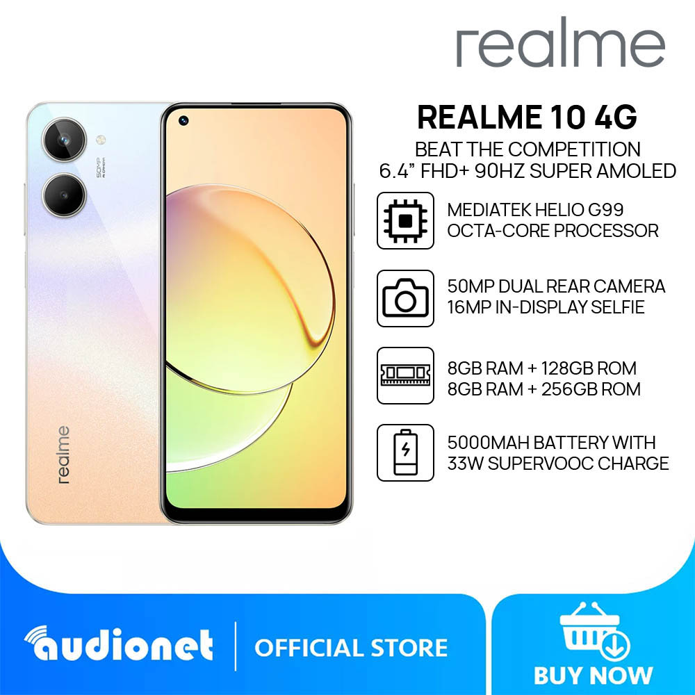 Realme 10 (Clash White, 8GB Ram) (128 GB Storage)
