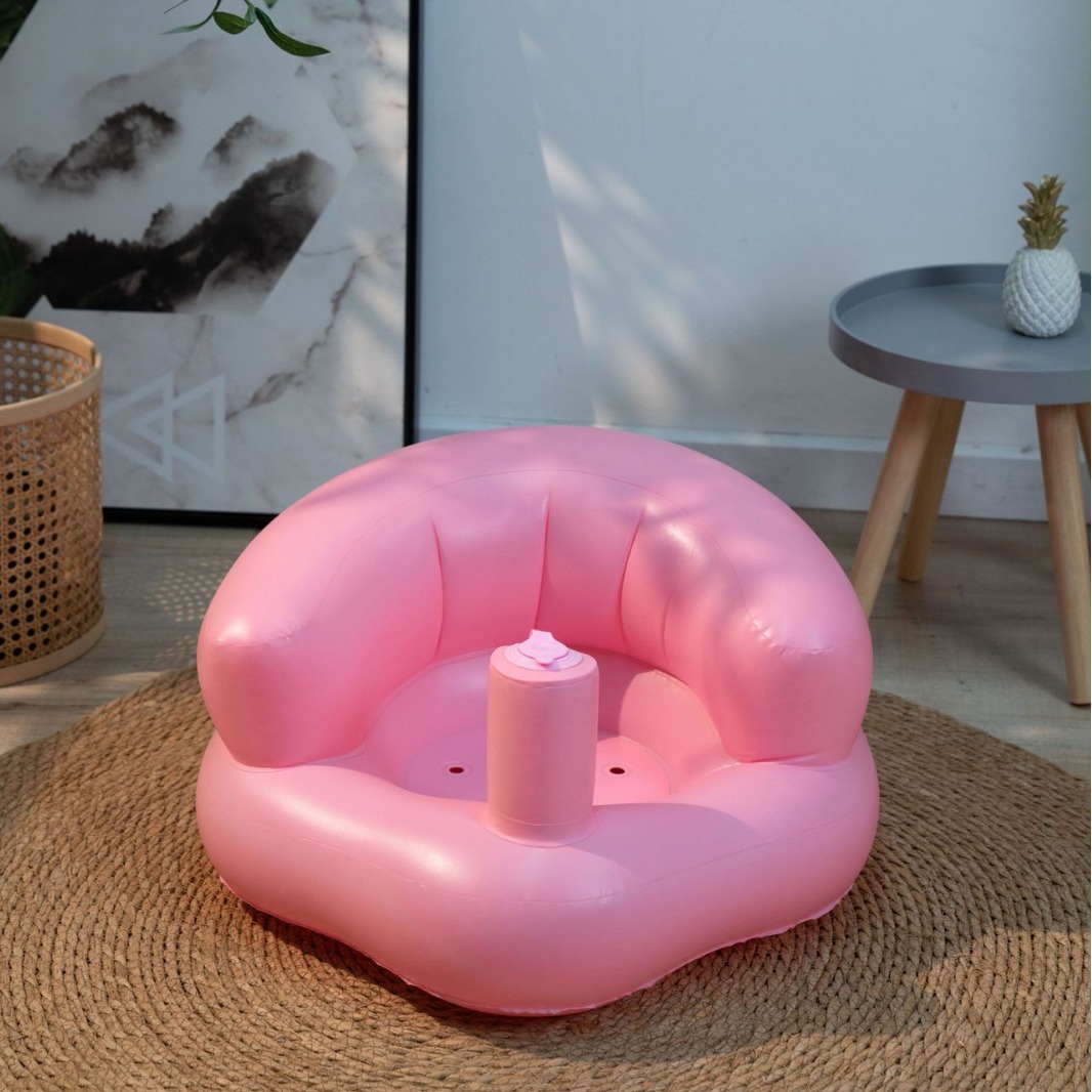✨READY STOCK✨ Inflatable Baby Sofa Inflatable Baby Sofa Chair with Foam  Kids Learn to Sit Chair Soft Seat PVC Foldable Portable Inflatable Sofa  Dining