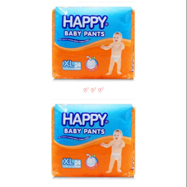 ER.HAPPY PANTS DIAPER XL 24pcs x 2 Packs Lazada PH