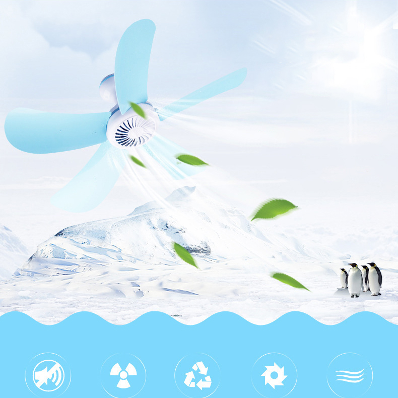 WM-124 Electric fan in mosquito net Five leaf small ceiling fan Mini silent  student dormitory home ceiling fan Hanging fan