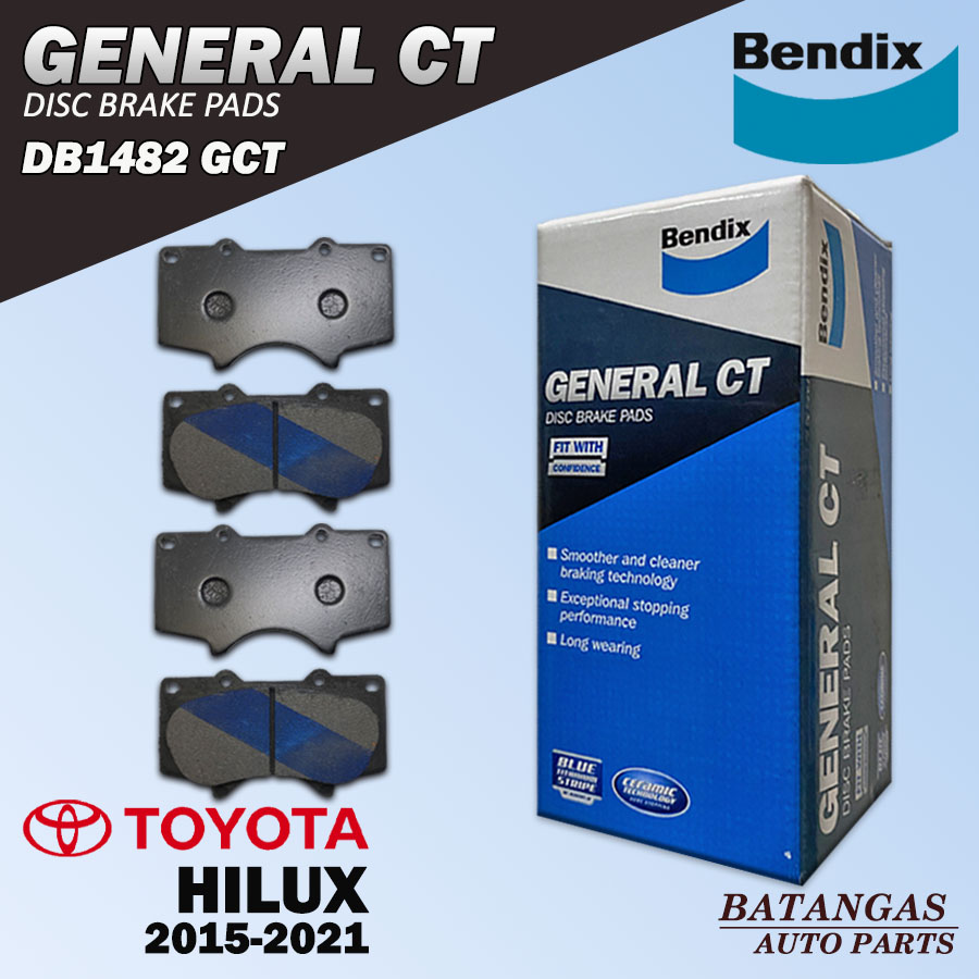 BENDIX FRONT BRAKE PAD SET 4PCS Toyota Hilux (GUN126L / GUN135L) 2015