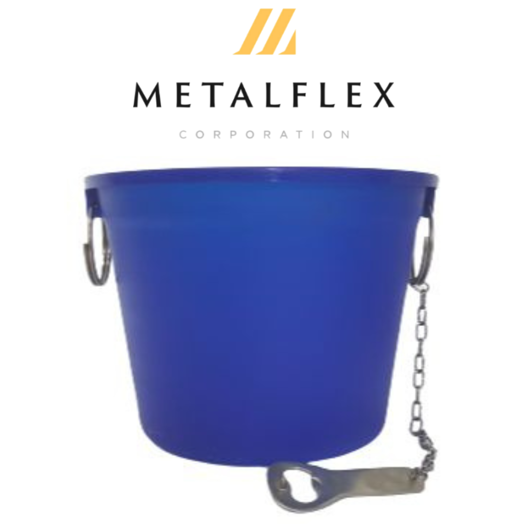 Mainstays Flexible Tub with Rope Handles - Blue - 17 Gal