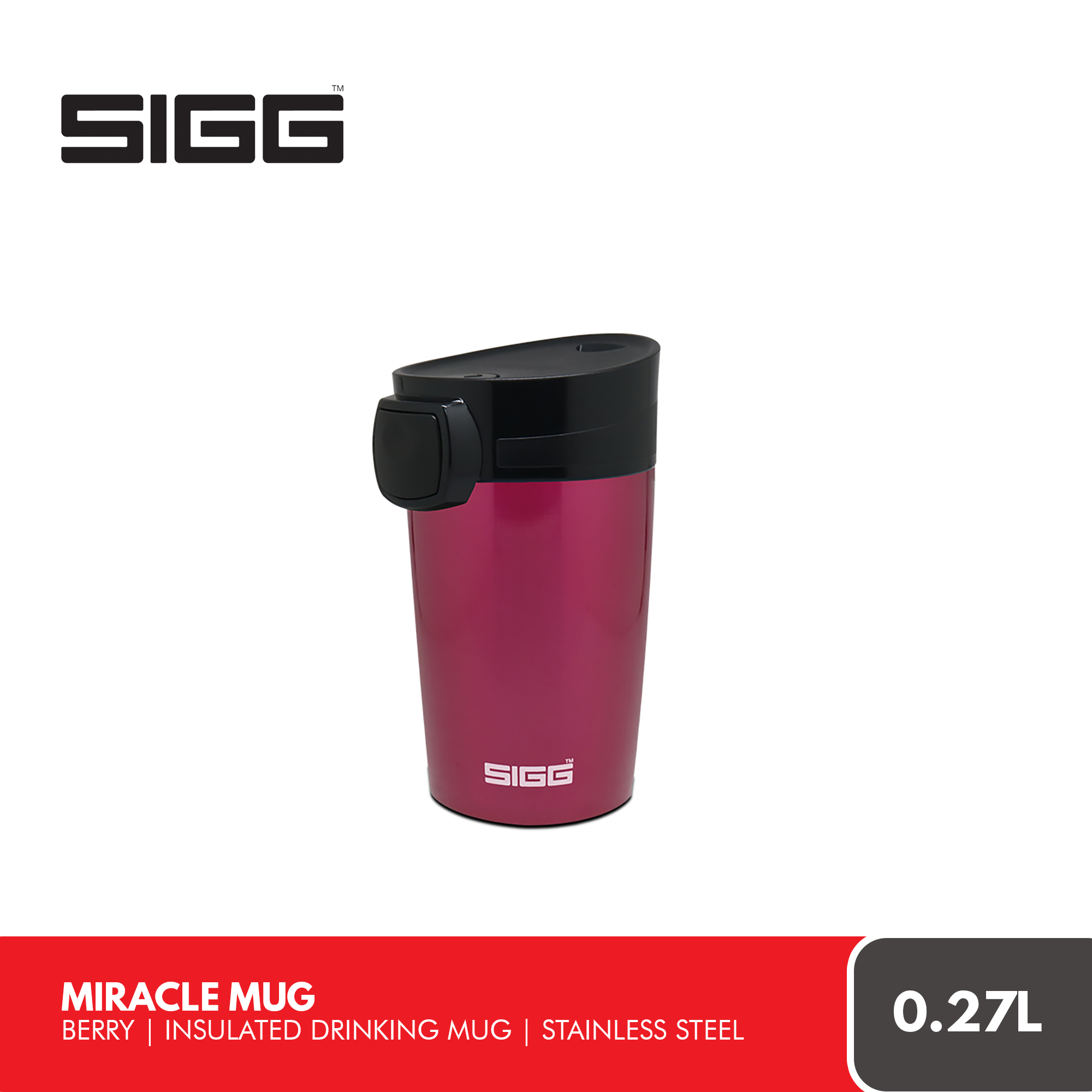 Insulated Cup Stainless Steel 16oz Coffee Miracle Travel mug Sigg 