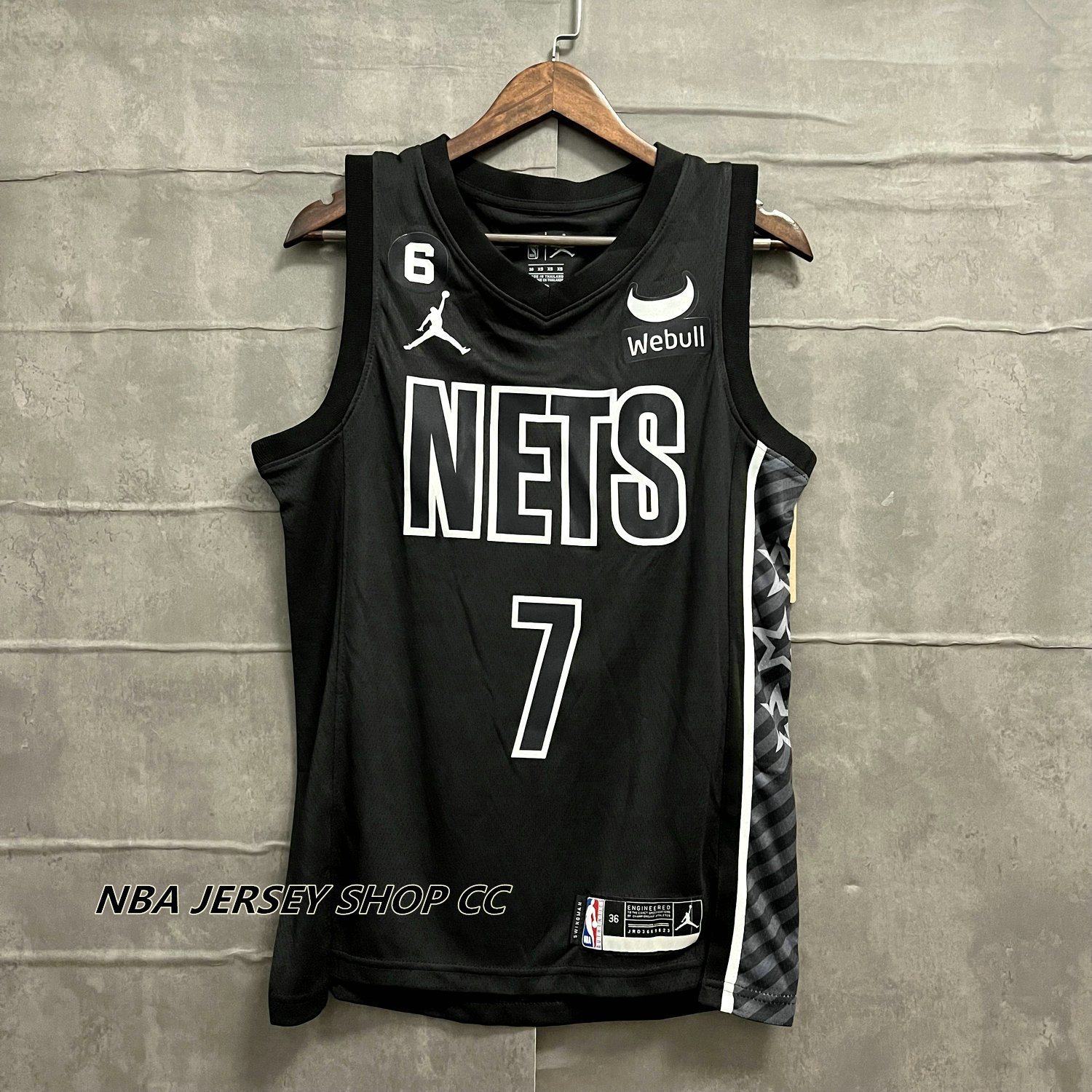 Jordan Men's Brand Kevin Durant Black Brooklyn Nets 2022/23 Statement  Edition Swingman Jersey