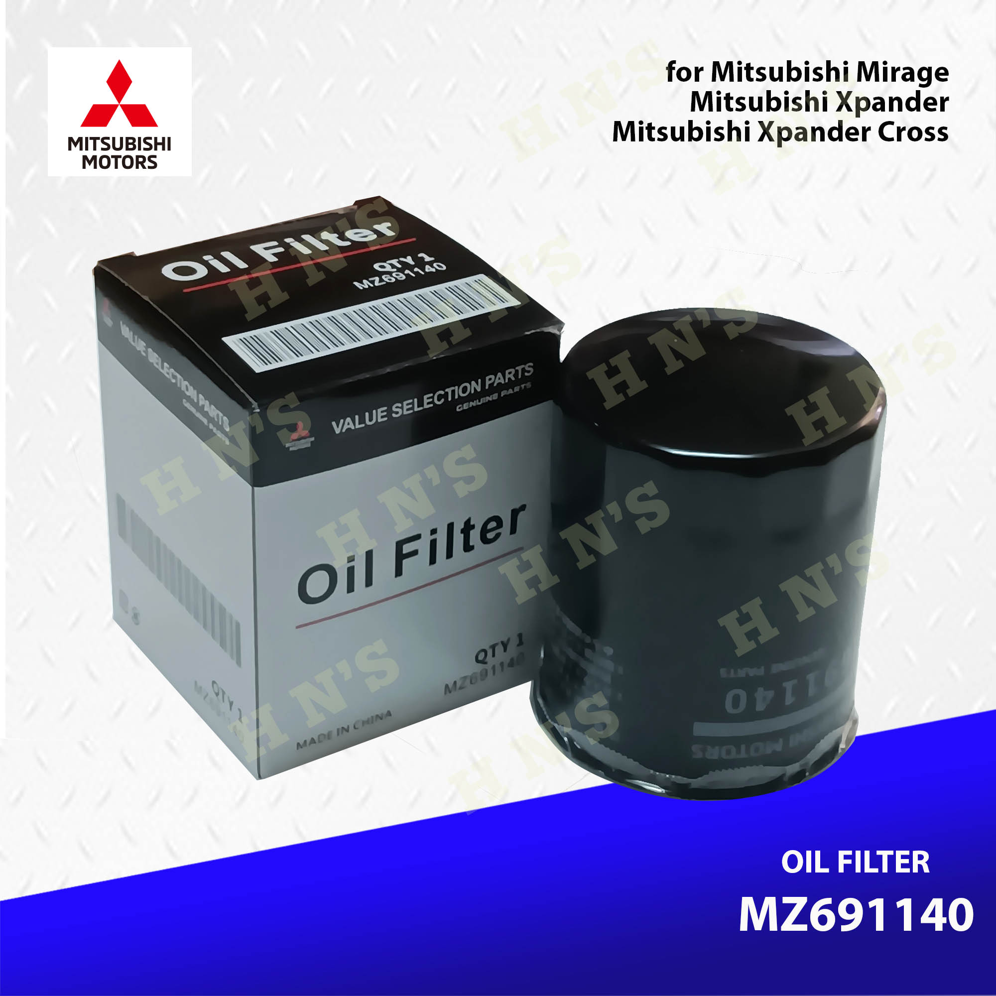 Mitsubishi Genuine Oil Filter Part No. MZ691140 For Mitsubishi Mirage