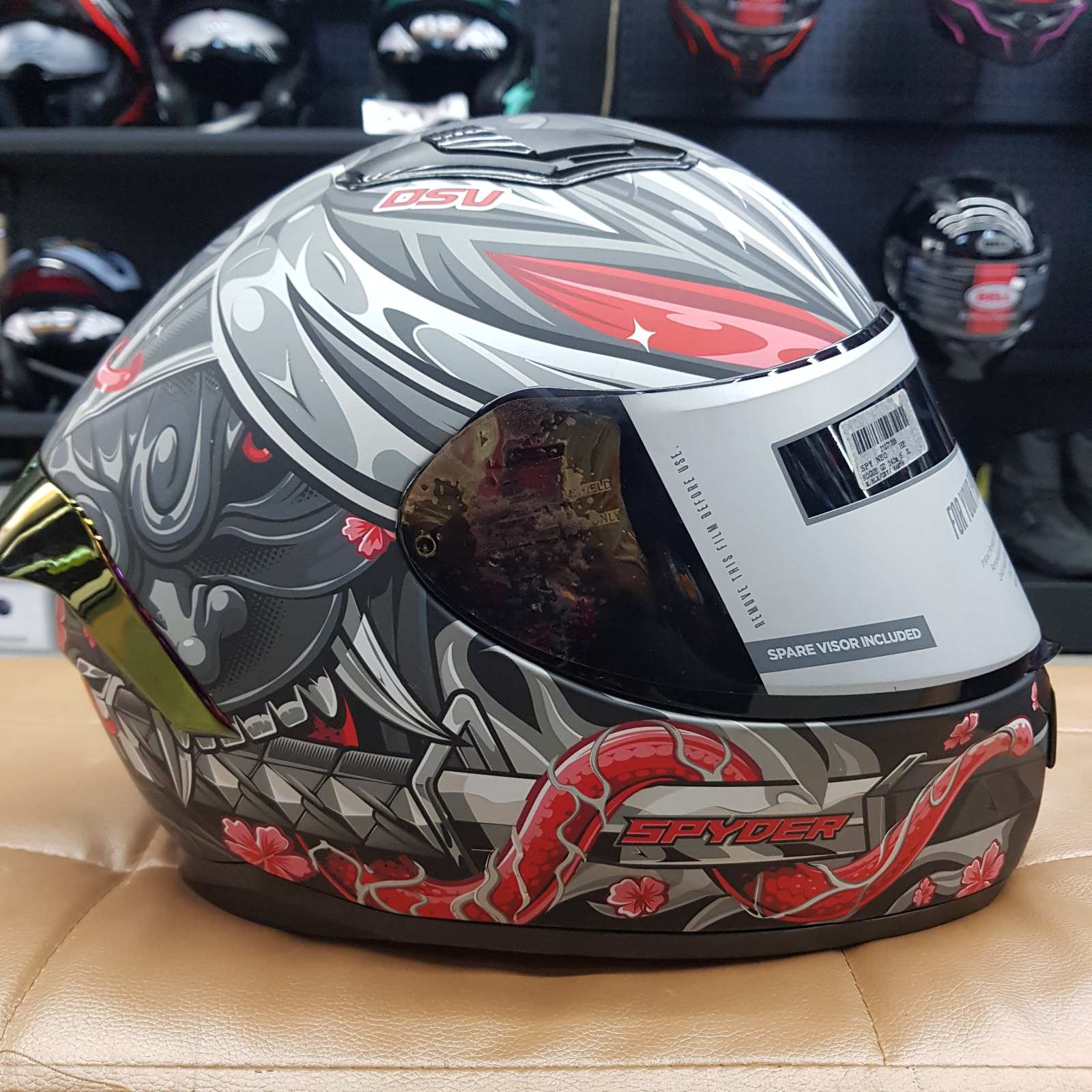 Spyder helmet neo series rogue hanya (with free lens) | Lazada PH