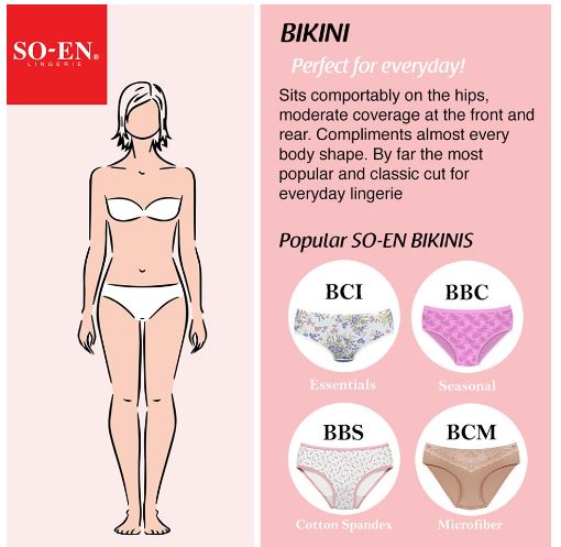 BCI1132 SO-EN bikini panty for ladies (6pcs. or 12 pcs.) small