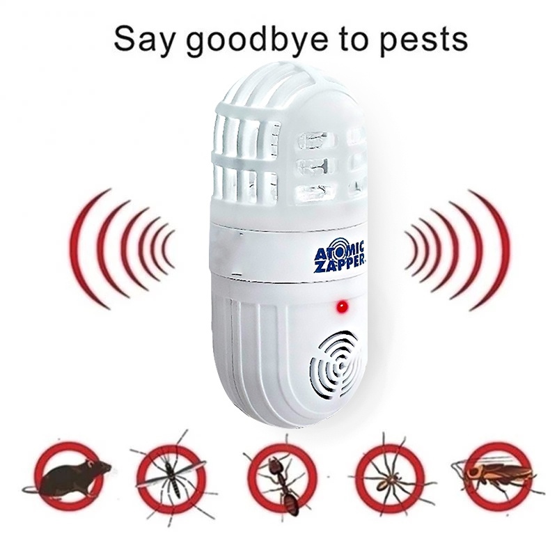 【COD】 Electric Mosquito Killer Effective Atomic Zapper Ultrasonic