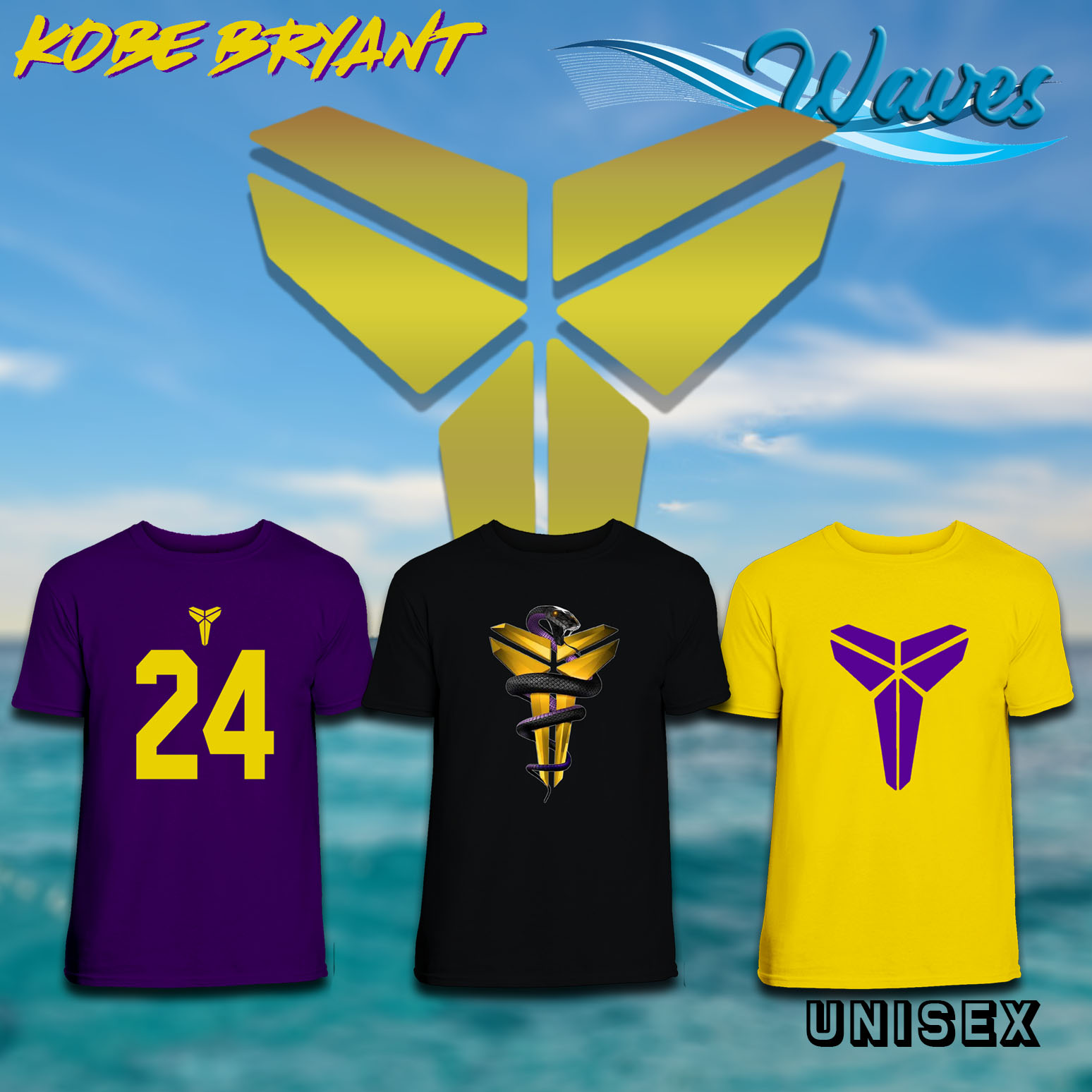 Black Mamba Kobe Bryant 24 Lakers Tee – T-Public