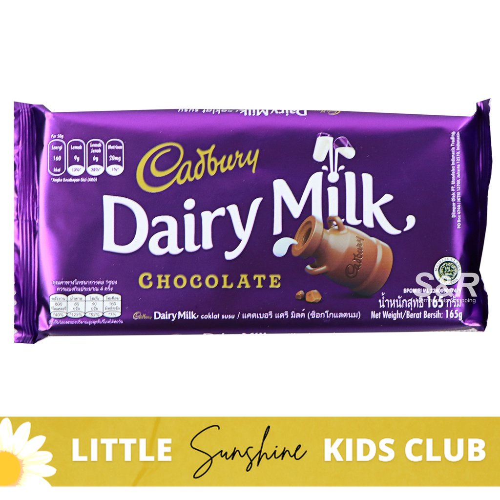 Cadbury Dairy Milk Chocolate 165 g | Lazada PH