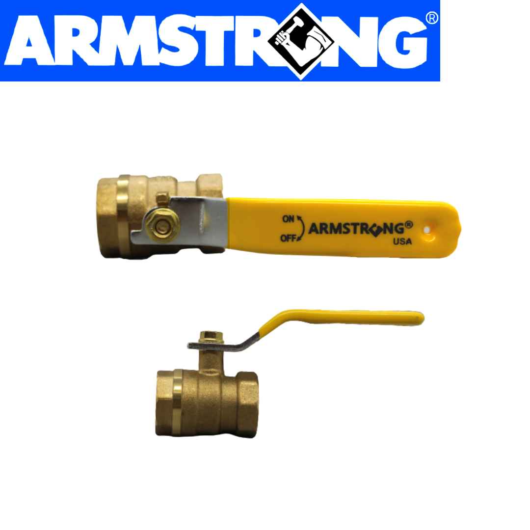 ARMSTRONG brass ball valve for gas pipeline, brass ball valve for