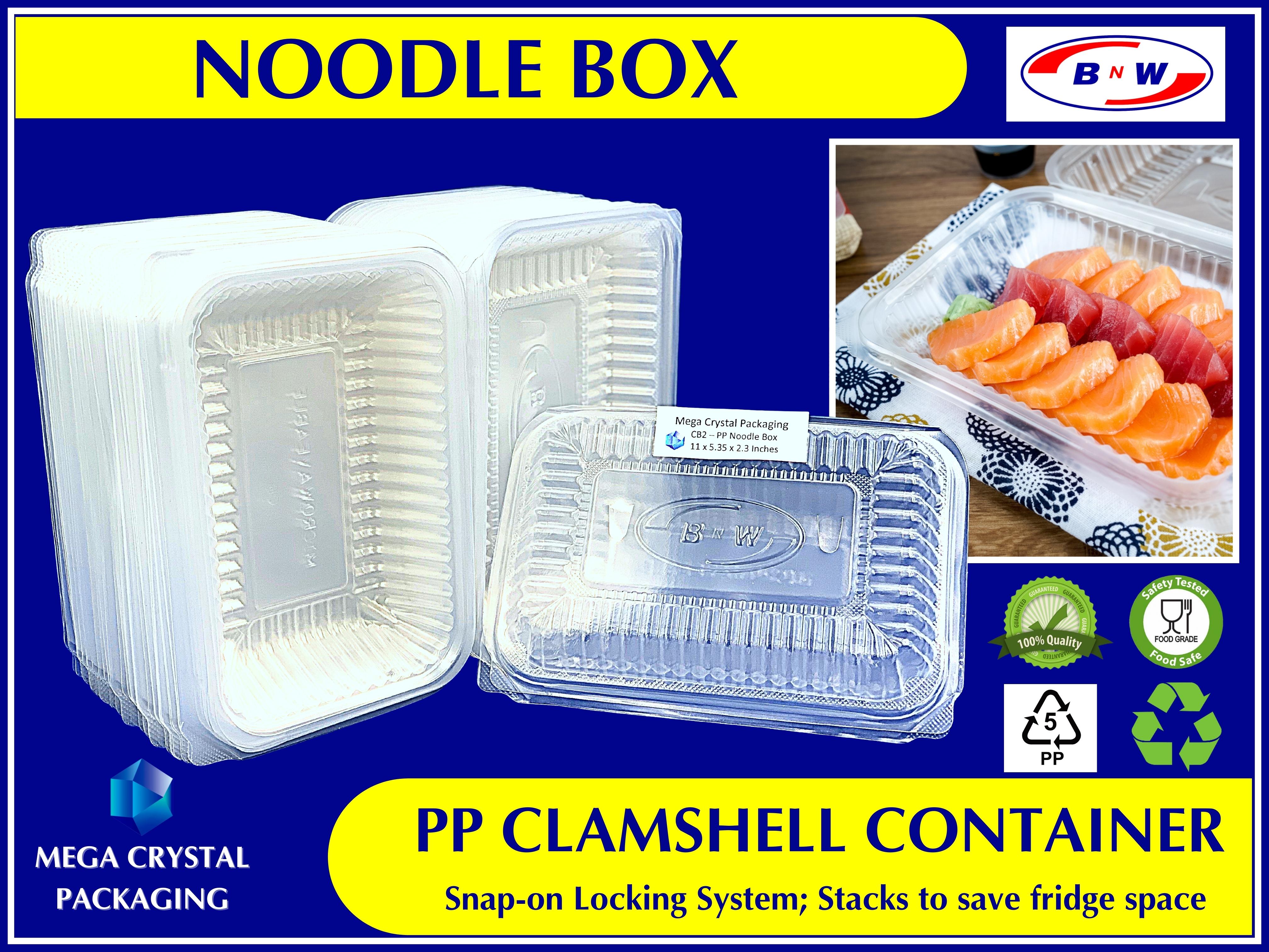 Cold Noodle Togo Plastic Container Box (100set) – DNA MERCHANDISE