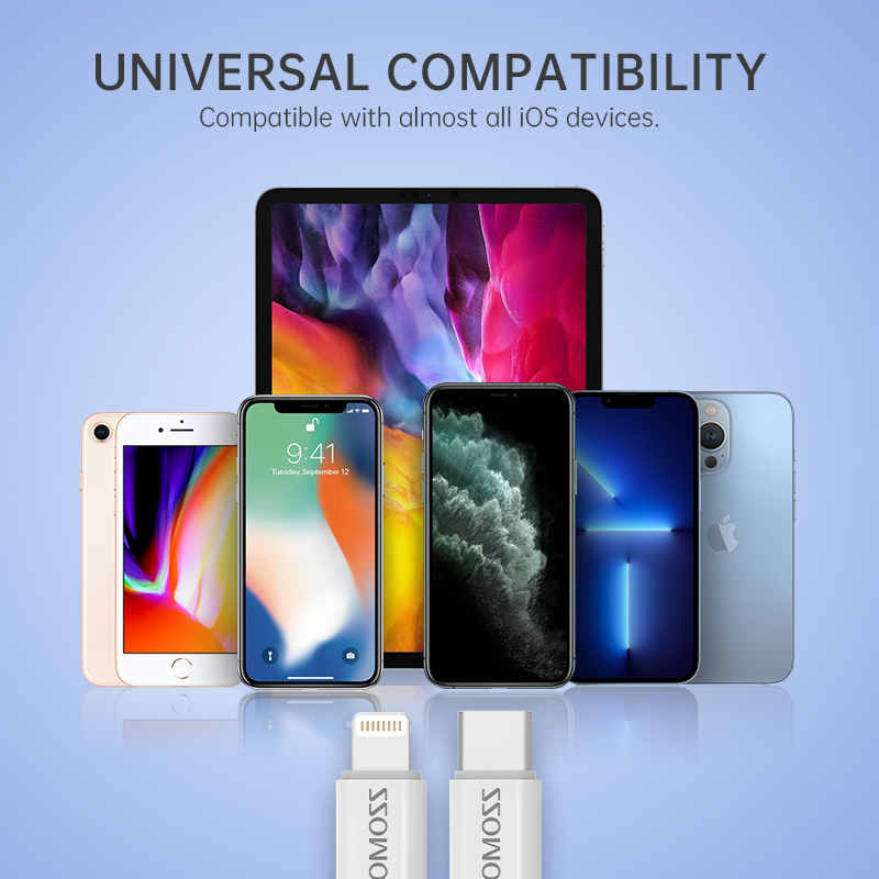 Romoss CB1723 Type C to Lightning Cable PD27W Fast Charging Lightning Cable for iPhone X 8 Plus 11 12 13 14 Pro Max Fast Charger Date Cablefor phone