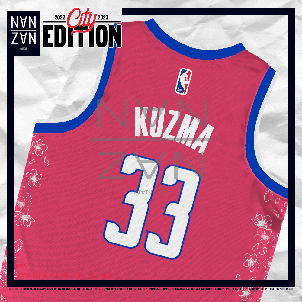 NANZAN NBA City Edition Washington Wizards Kyle Kuzma Jersey 2023