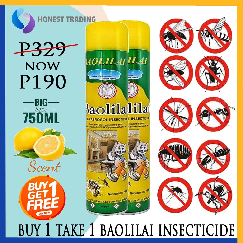 Homeup Big Bottle BAOLILAI mosquito killer Aerosol Insect Spray 750ml