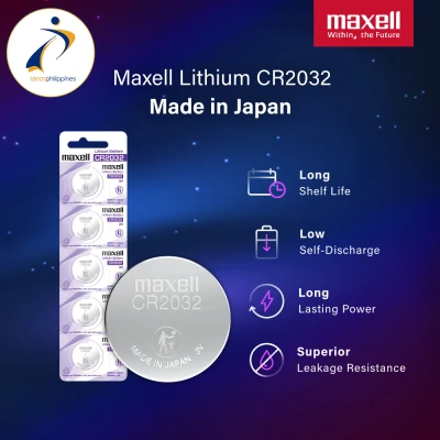 Maxell Lithium Battery CR2032 Pack of 5