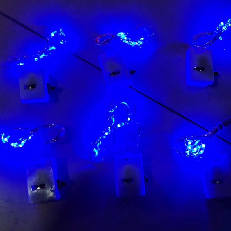 LED Small Lantern Flashing Light 1M 2M LED Light String Fairy Three-modes Fairy Tale Light Gift Box Decoration Light ZenababyShop