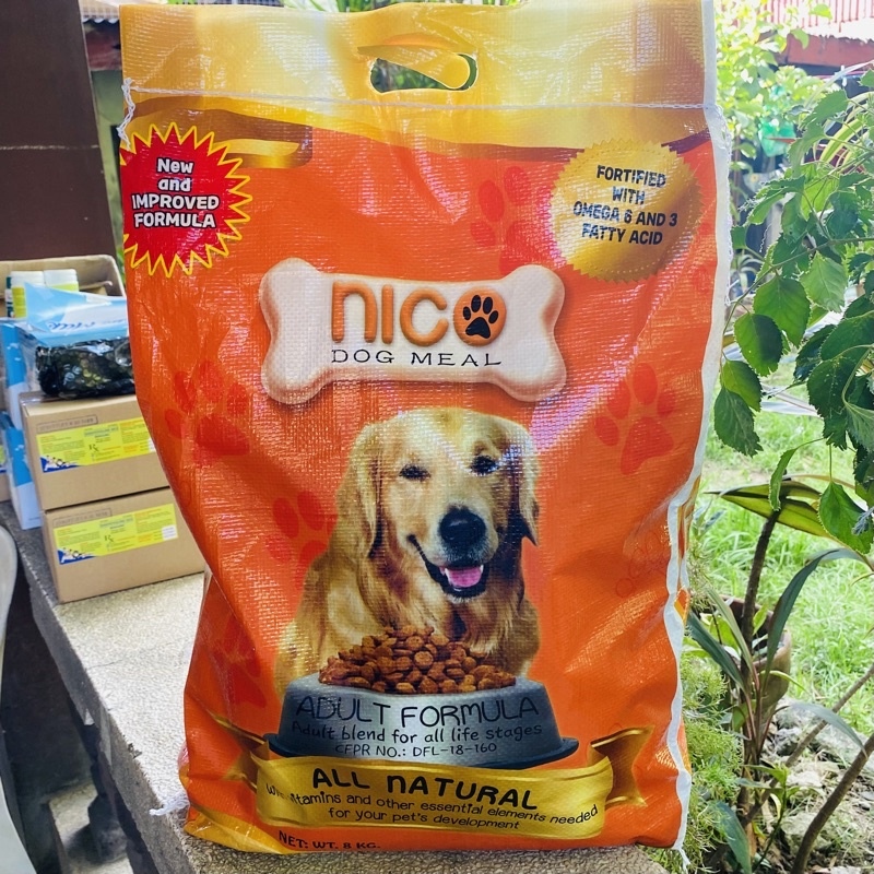 Nico Dog Food Adult 5kg packed and 8kg Bag Lazada PH