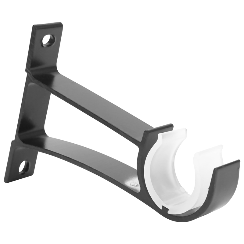 4 Pack Single Curtain Rod Brackets for Drapery Rod Aluminum Alloy Heavy