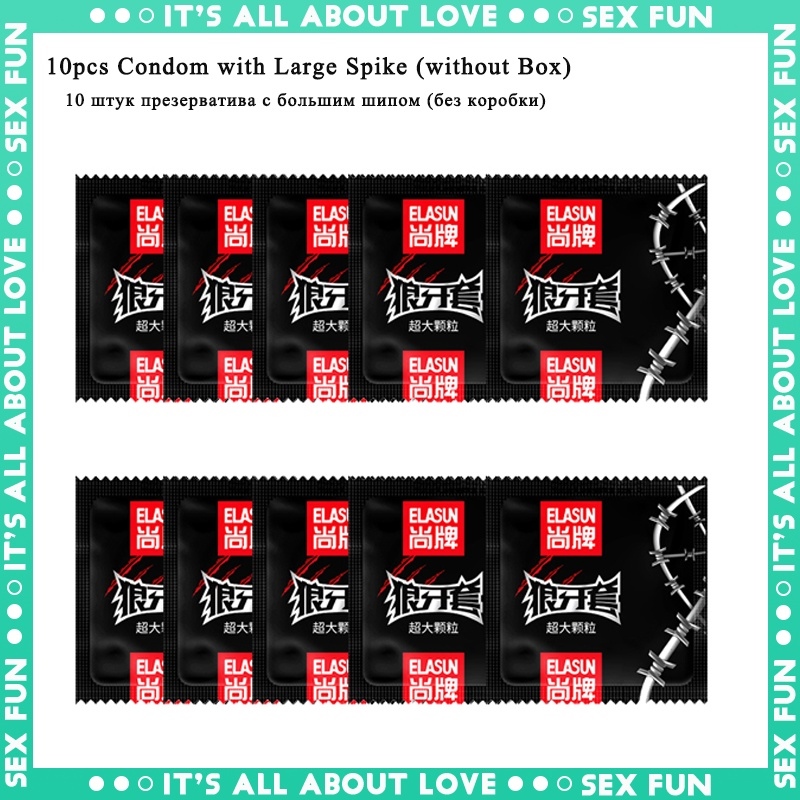 58 Hair Care Elasun Condom With Spike Silicone Dotted Ribbed Condoms