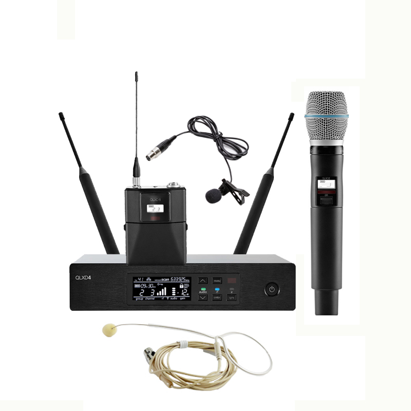 new! ! QLXD4 set UHF wireless microphone High quality professional